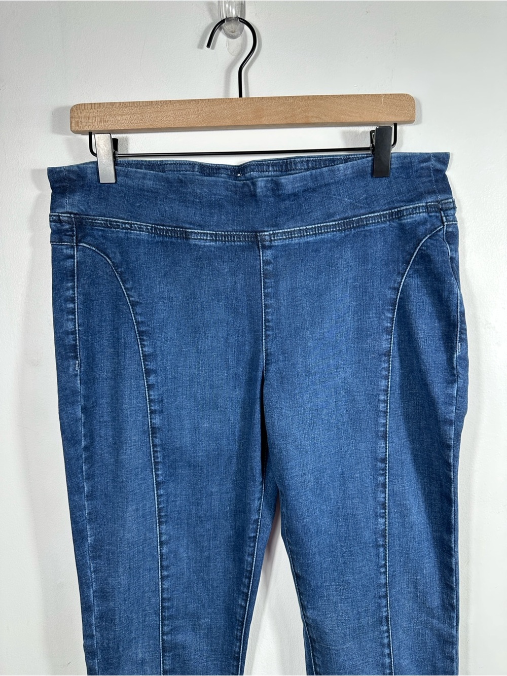 We The Free Double Dutch Pull-On Slit Skinny Jeans Denim Size Medium - Picture 5 of 11